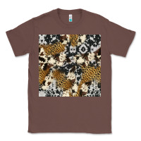 Chestnut cowhide leopard seamless pattern Classic Tee - HRA Design Shop