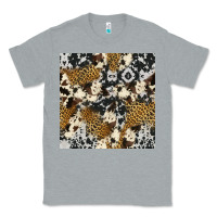 Heather Grey cowhide leopard seamless pattern Classic Tee - HRA Design Shop