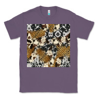 Lavender cowhide leopard seamless pattern Classic Tee - HRA Design Shop