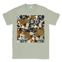 Matcha cowhide leopard seamless pattern Classic Tee - HRA Design Shop