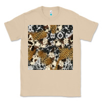 Mushroom cowhide leopard seamless pattern Classic Tee - HRA Design Shop