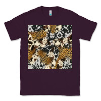Plum cowhide leopard seamless pattern Classic Tee - HRA Design Shop