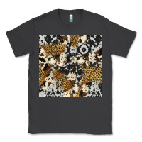 Smoke cowhide leopard seamless pattern Classic Tee - HRA Design Shop