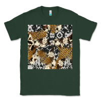 Sports Green cowhide leopard seamless pattern Classic Tee - HRA Design Shop