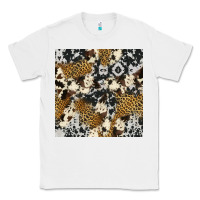 White cowhide leopard seamless pattern Classic Tee - HRA Design Shop
