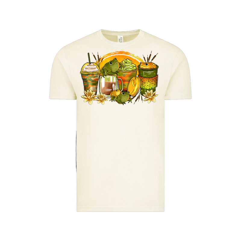 Frog Coffee Cups Vintage Tee by Zillion Design Studio | Teevron