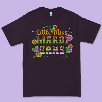 Little Miss Mardi Gras Premium Tee Designed By Artiststas