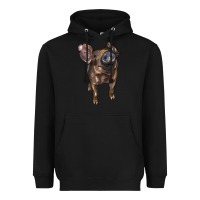 Black baby duroc pig Heavyweight Hoodie - LillyAllenDesigns