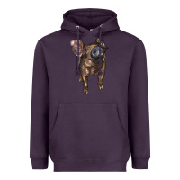 Plum baby duroc pig Heavyweight Hoodie - LillyAllenDesigns