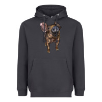 Smoke baby duroc pig Heavyweight Hoodie - LillyAllenDesigns