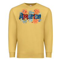 Antique Gold America Premium Sweatshirt - MaliasSmallBusiness