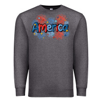 Charcoal Heather America Premium Sweatshirt - MaliasSmallBusiness