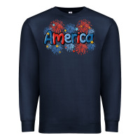 Navy America Premium Sweatshirt - MaliasSmallBusiness