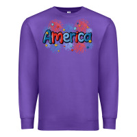 Purple America Premium Sweatshirt - MaliasSmallBusiness