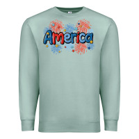 Seafoam America Premium Sweatshirt - MaliasSmallBusiness