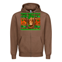 Chestnut st patricks day long haired cow Zipper Hoodie - Jasminsmagicworld