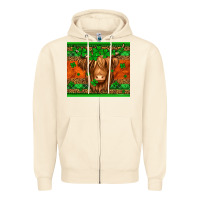 Sandshell st patricks day long haired cow Zipper Hoodie - Jasminsmagicworld