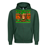 Sports Green st patricks day long haired cow Zipper Hoodie - Jasminsmagicworld