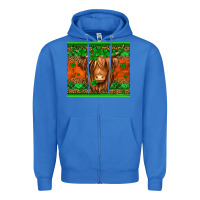 True Royal st patricks day long haired cow Zipper Hoodie - Jasminsmagicworld
