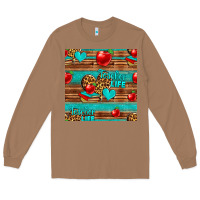 Toasted Coconut teacher life seamless pattern Long Sleeve Tee - HRA Design Shop