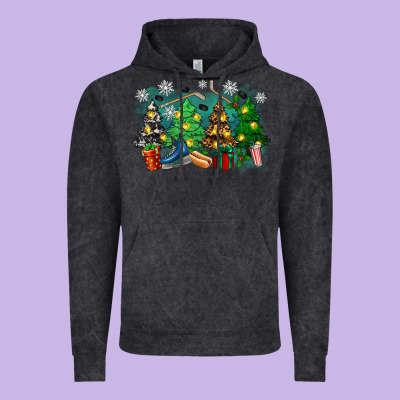 Christmas Trees With Hockey Vintage Hoodie Designed By Zillion Design Studio