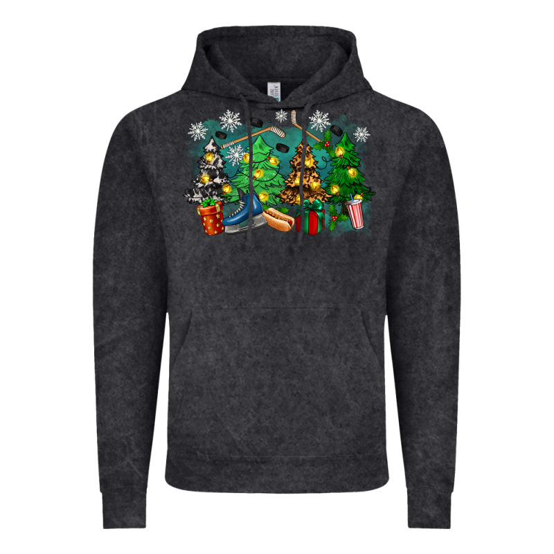 Christmas Trees With Hockey Vintage Hoodie by Zillion Design Studio | Teevron