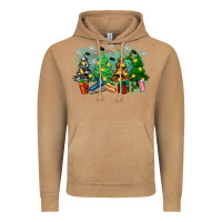 Vintage Camel christmas trees with hockey Vintage Hoodie - Zillion Design Studio
