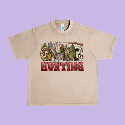 Gone Hunting Urban Heavy Tee Designed By Zillion Design Studio