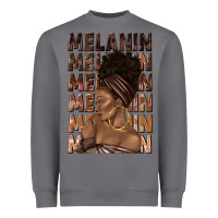 Storm melanin melanin melanin with afro girl Heavyweight Sweatshirt - texasbilliewilder