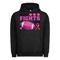 Pigment Black Nobody Fights Alone Breast Cancer Urban Hoodie - RanaPortraitStore