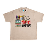 French Oak teach love inspire Urban Heavy Tee - BarkalooDesign