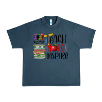 Midnight Navy teach love inspire Urban Heavy Tee - BarkalooDesign