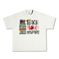 Pistachio teach love inspire Urban Heavy Tee - BarkalooDesign