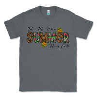 Charcoal Heather take me where summer never ends Classic Tee - CowhideDigitalArt