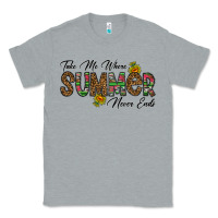 Heather Grey take me where summer never ends Classic Tee - CowhideDigitalArt