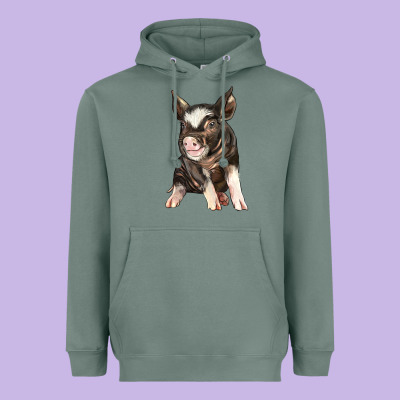Baby Berkshire Pig Heavyweight Hoodie Designed By Lillyallendesigns
