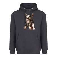 Smoke baby berkshire pig Heavyweight Hoodie - LillyAllenDesigns