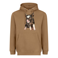 Toasted Coconut baby berkshire pig Heavyweight Hoodie - LillyAllenDesigns