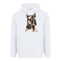 White baby berkshire pig Heavyweight Hoodie - LillyAllenDesigns
