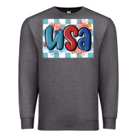 Charcoal Heather usa retro Premium Sweatshirt - MaliasSmallBusiness