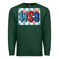 Sports Green usa retro Premium Sweatshirt - MaliasSmallBusiness