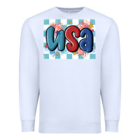 White usa retro Premium Sweatshirt - MaliasSmallBusiness