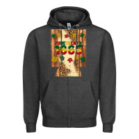 Charcoal Heather juneteenth 1865 12 oz can cooler (regular) Zipper Hoodie - Artiststas