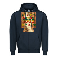 Navy juneteenth 1865 12 oz can cooler (regular) Zipper Hoodie - Artiststas
