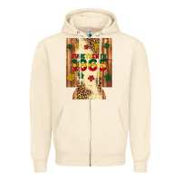 Sandshell juneteenth 1865 12 oz can cooler (regular) Zipper Hoodie - Artiststas