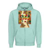 Seafoam juneteenth 1865 12 oz can cooler (regular) Zipper Hoodie - Artiststas