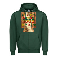 Sports Green juneteenth 1865 12 oz can cooler (regular) Zipper Hoodie - Artiststas