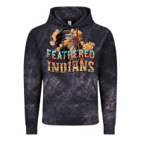 Cloud Black feathered indians Vintage Hoodie - texasbilliewilder