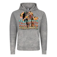 Cloud Rock feathered indians Vintage Hoodie - texasbilliewilder