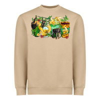 Mushroom monkey coffee cups Heavyweight Sweatshirt - Zillion Design Studio